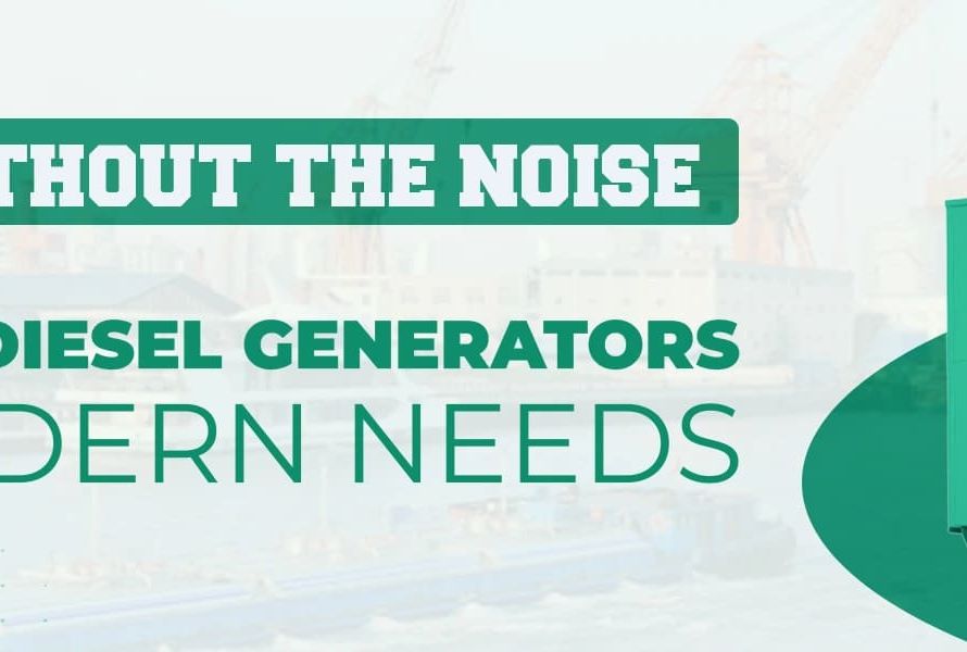 Silent diesel generator